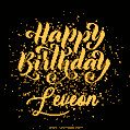 Happy Birthday Card for Leveon - Download GIF and Send for Free