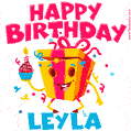 Funny Happy Birthday Leyla GIF