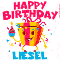 Funny Happy Birthday Liesel GIF