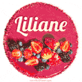 Happy Birthday Cake with Name Liliane - Free Download
