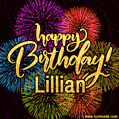 Happy Birthday, Lillian! Celebrate with joy, colorful fireworks, and unforgettable moments. Cheers!