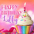 Happy Birthday Lilly - Lovely Animated GIF