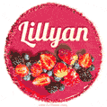 Happy Birthday Cake with Name Lillyan - Free Download