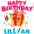 Funny Happy Birthday Lillyan GIF