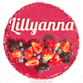 Happy Birthday Cake with Name Lillyanna - Free Download