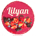 Happy Birthday Cake with Name Lilyan - Free Download