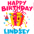 Funny Happy Birthday Lindsey GIF