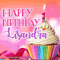 Happy Birthday Lisandra - Lovely Animated GIF