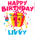 Funny Happy Birthday Livvy GIF