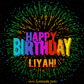 New Bursting with Colors Happy Birthday Liyah GIF and Video with Music