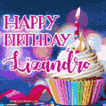 Happy Birthday Lizandro - Lovely Animated GIF