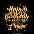 Happy Birthday Card for Llewyn - Download GIF and Send for Free