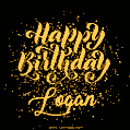 Happy Birthday Card for Logan - Download GIF and Send for Free