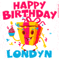 Funny Happy Birthday Londyn GIF