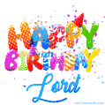 Happy Birthday Lord - Creative Personalized GIF With Name