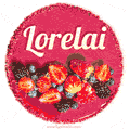 Happy Birthday Cake with Name Lorelai - Free Download