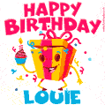 Funny Happy Birthday Louie GIF
