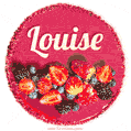 Happy Birthday Cake with Name Louise - Free Download