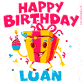 Funny Happy Birthday Luan GIF