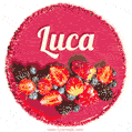 Happy Birthday Cake with Name Luca - Free Download