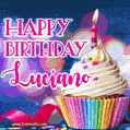 Happy Birthday Luciano - Lovely Animated GIF
