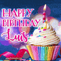 Happy Birthday Luis - Lovely Animated GIF