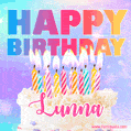 Funny Happy Birthday Lunna GIF