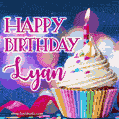 Happy Birthday Lyan - Lovely Animated GIF