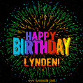 New Bursting with Colors Happy Birthday Lynden GIF and Video with Music