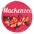 Happy Birthday Cake with Name Mackenzee - Free Download