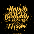 Happy Birthday Card for Macon - Download GIF and Send for Free