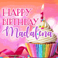Happy Birthday Madalena - Lovely Animated GIF