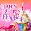 Happy Birthday Maddy - Lovely Animated GIF