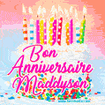 Joyeux anniversaire, Maddyson! - GIF Animé