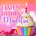 Happy Birthday Madelin - Lovely Animated GIF