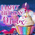 Happy Birthday Madox - Lovely Animated GIF
