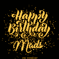 Happy Birthday Card for Mads - Download GIF and Send for Free