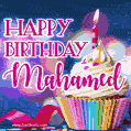 Happy Birthday Mahamed - Lovely Animated GIF