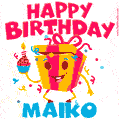 Funny Happy Birthday Maiko GIF