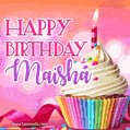 Happy Birthday Maisha - Lovely Animated GIF