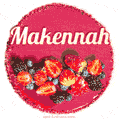 Happy Birthday Cake with Name Makennah - Free Download