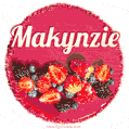 Happy Birthday Cake with Name Makynzie - Free Download
