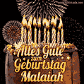 Alles Gute zum Geburtstag Malaiah (GIF)