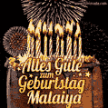Alles Gute zum Geburtstag Malaiya (GIF)