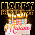 Malana - Animated Happy Birthday Cake GIF Image for WhatsApp