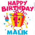 Funny Happy Birthday Malik GIF