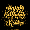Happy Birthday Card for Malikye - Download GIF and Send for Free