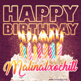 Malinalxochitl - Animated Happy Birthday Cake GIF Image for WhatsApp