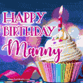 Happy Birthday Manny - Lovely Animated GIF