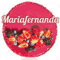 Happy Birthday Cake with Name Mariafernanda - Free Download
